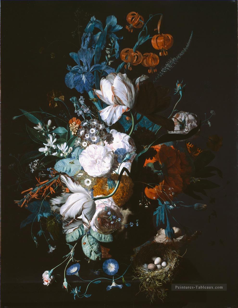 Vase avec fleurs Jan van Huysum Peintures à l'huile